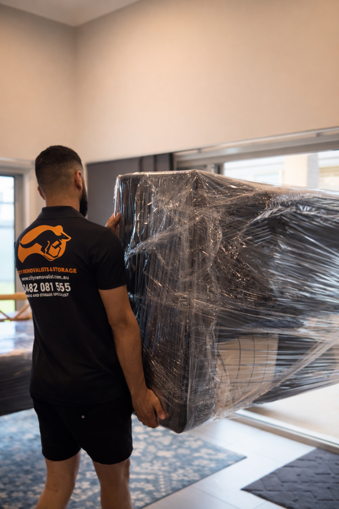 Sydney removalists moving a sofa furniture