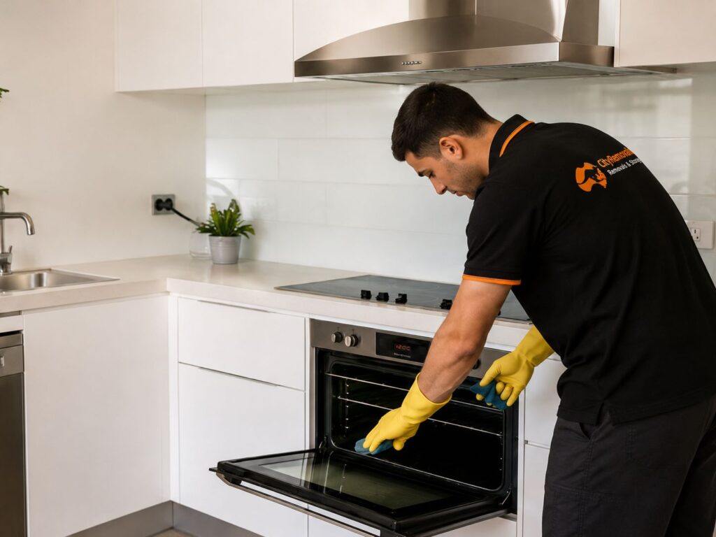End of Lease Cleaning Service - Kitchen Oven Clean Up