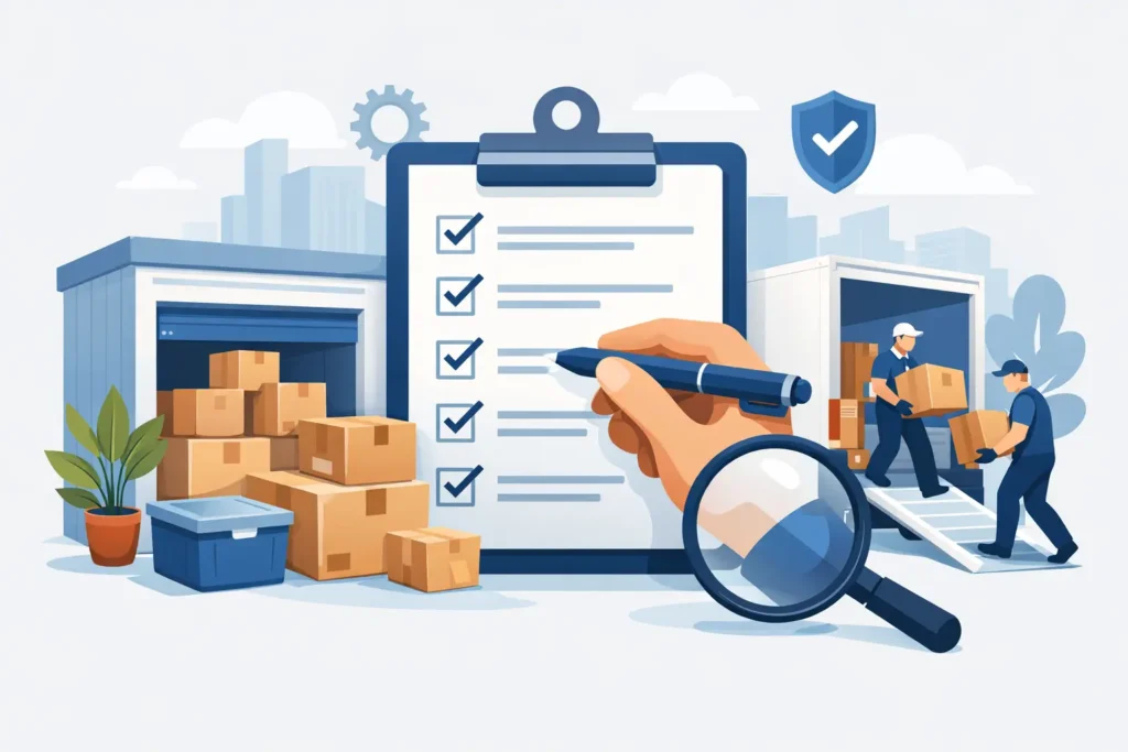 Storage Removals Service Review Checklist