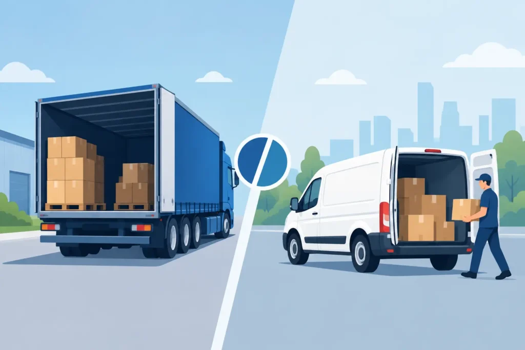 Backloading Versus Courier Transport Compared