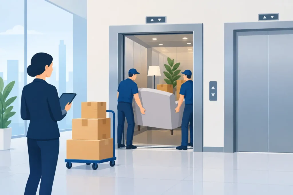 How to Coordinate Building Lifts for Moving