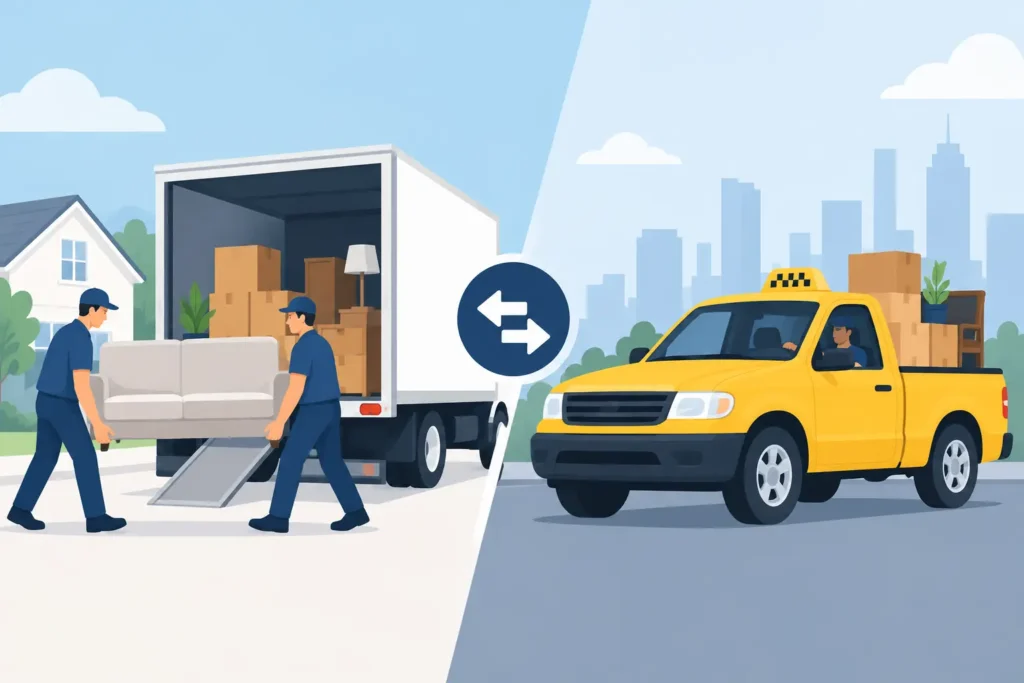 Professional Movers Versus Taxi Trucks Compared